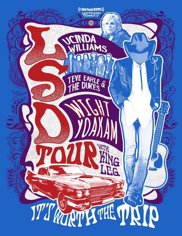 Lucinda Williams, Steve Earle and Dwight Yoakam - LSD Tour